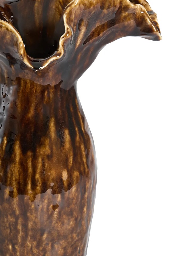 Living și dormitor Light & Living vază decorativă din ceramică siliconată 31 x 24,5 x 35,5 cm 5787683 maro