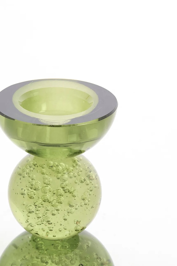 Light & Living sfeşnic decorativ din sticlă colorată 8 x 12 cm 6085081 verde AA00