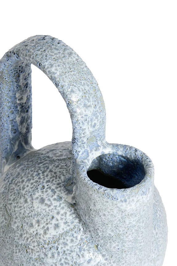 Light & Living vază decorativă din ceramică siliconată 16 x 15,5 x 26 cm 5717880. albastru AA00