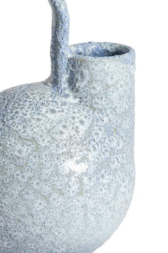 Living și dormitor Light & Living vază decorativă din ceramică siliconată 16 x 15,5 x 26 cm 5717880. albastru