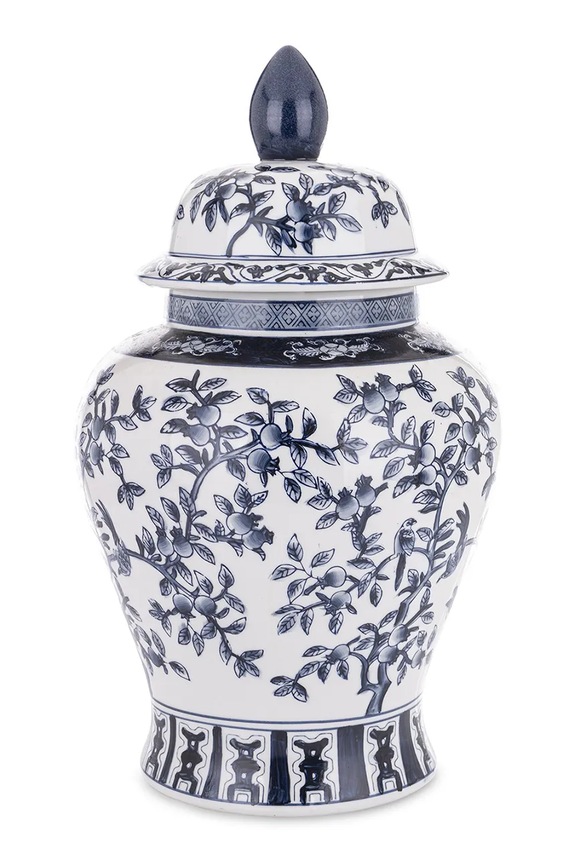 Inne vază decorativă din porțelan 44 x 22 x 22 cm bleumarin 170517