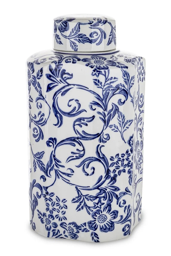 Inne vază decorativă din ceramică 31,5 x 15,5 x 15,5 cm albastru 184611