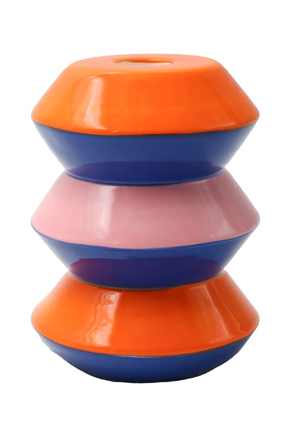 Qué Rico sfeşnic decorativ din ceramică 9,5 x 9,5 x 12,2 cm multicolor 148.01491