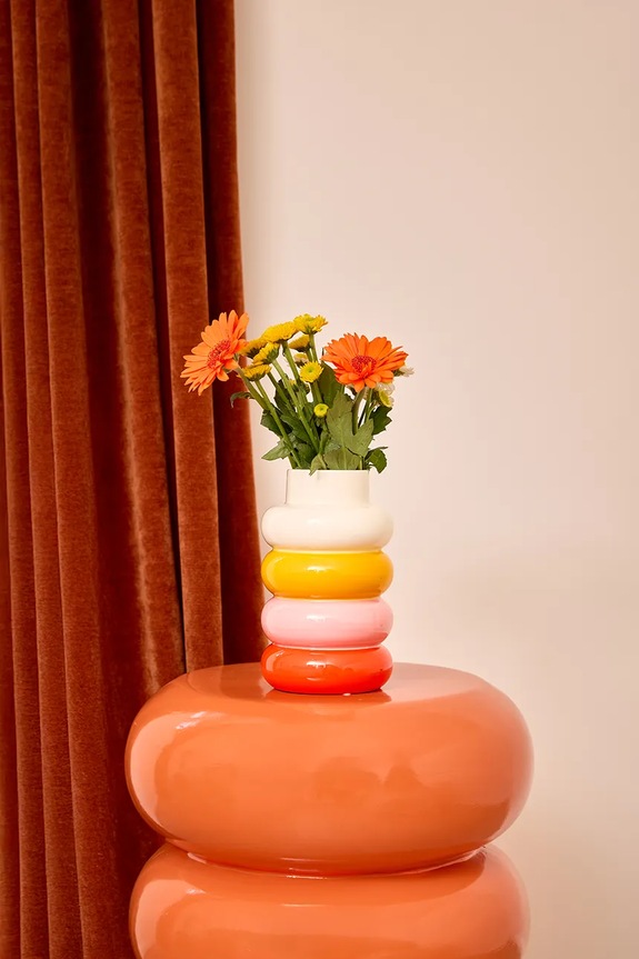 Living și dormitor Qué Rico vază decorativă din ceramică 11,5 x 11,5 x 17,5 cm 148.01559 multicolor
