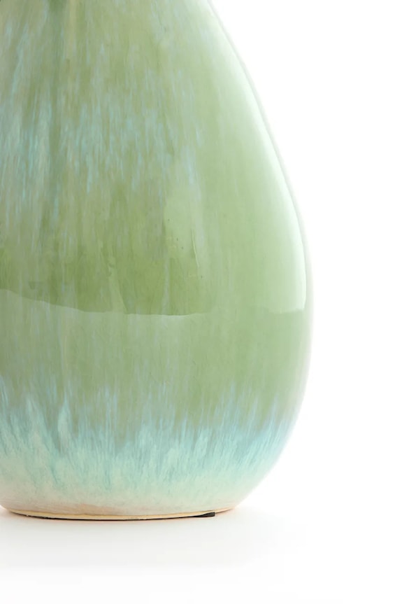 Light & Living wazon dekoracyjny z ceramiki 15,5 x 29 cm zielony 5774581