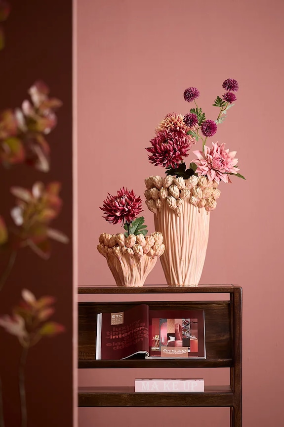 Light & Living wazon dekoracyjny z ceramiki 28 x 20,5 cm różowy 5774995