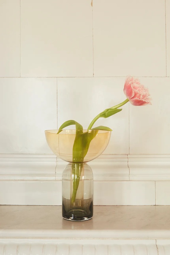 Obývacia izba a spálňa AYTM váza dekoratívna z farebného skla 15 x 19,5 cm 502809004011 viacfarebná