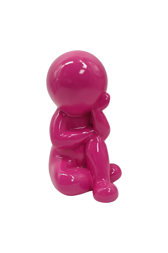 Present Time figurină decorativă din plastic roz PT4412BP