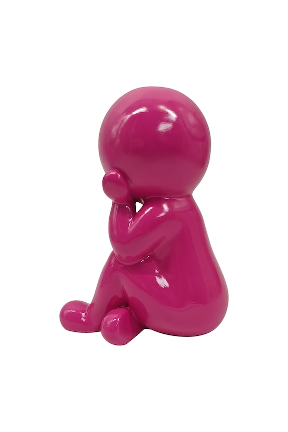 Present Time figurină decorativă din plastic roz PT4412BP