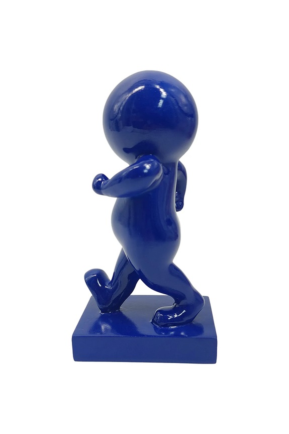Living și dormitor Present Time figurină decorativă din plastic PT4410BL bleumarin