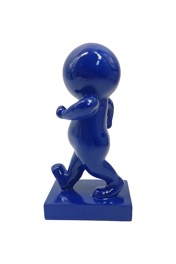 Living și dormitor Present Time figurină decorativă din plastic PT4410BL bleumarin