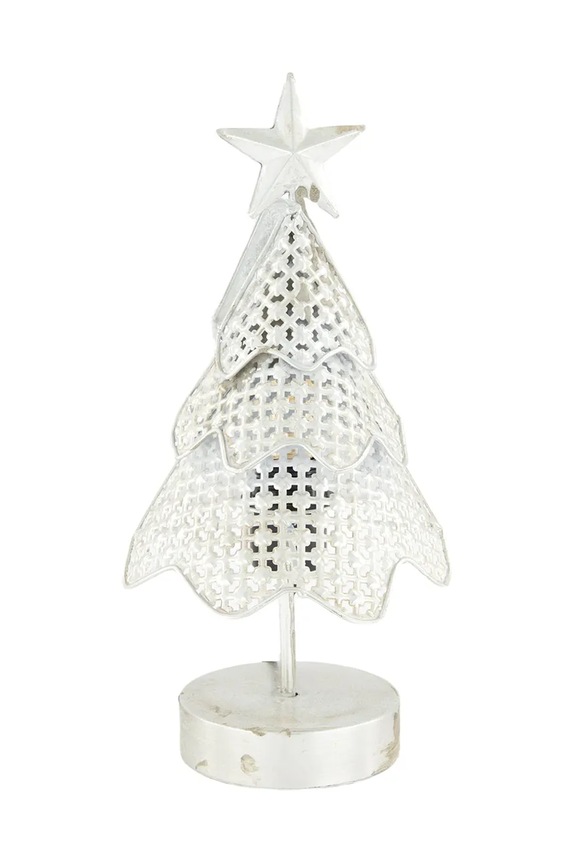Декоративная светодиодная елка home & lifestyle 17 x 16,5 x 38 cm серый 111410