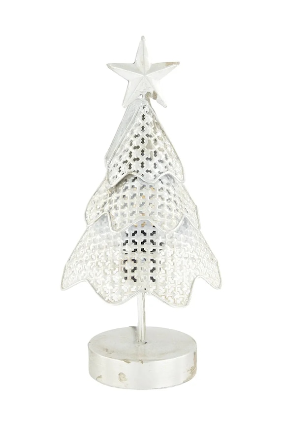 Декоративная светодиодная елка home & lifestyle 17 x 16,5 x 38 cm серый 111410