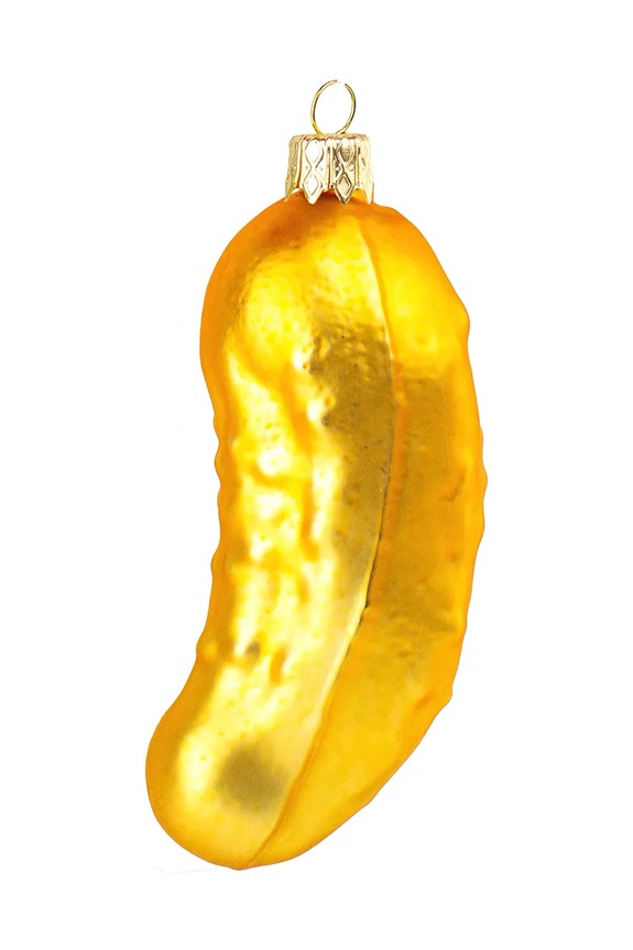 Donkey bombka choinkowa Christmas Pickle 300988 żółty AA00