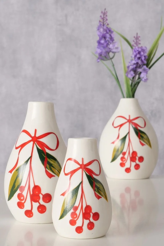 Boltze vază decorativă Noelle 12 cm 3-pack 2060538 multicolor AA00
