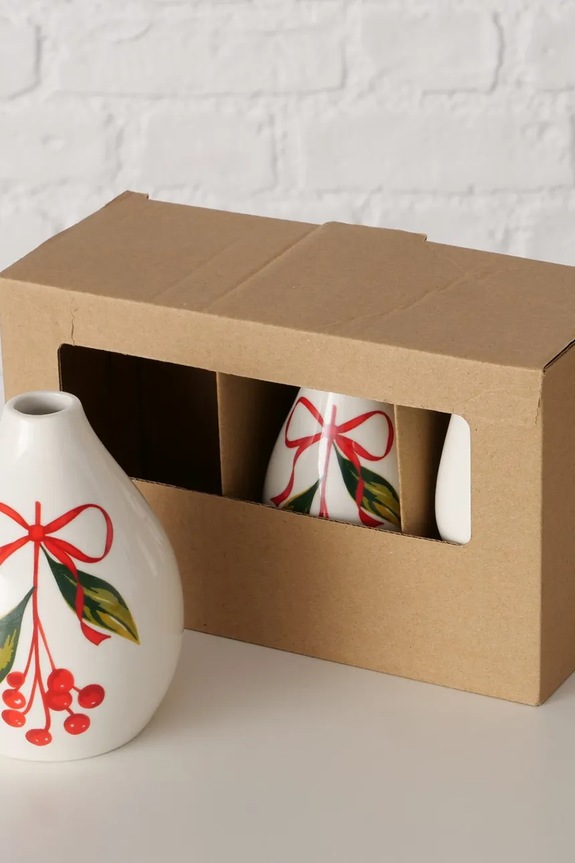 Boltze vază decorativă Noelle 12 cm 3-pack 2060538