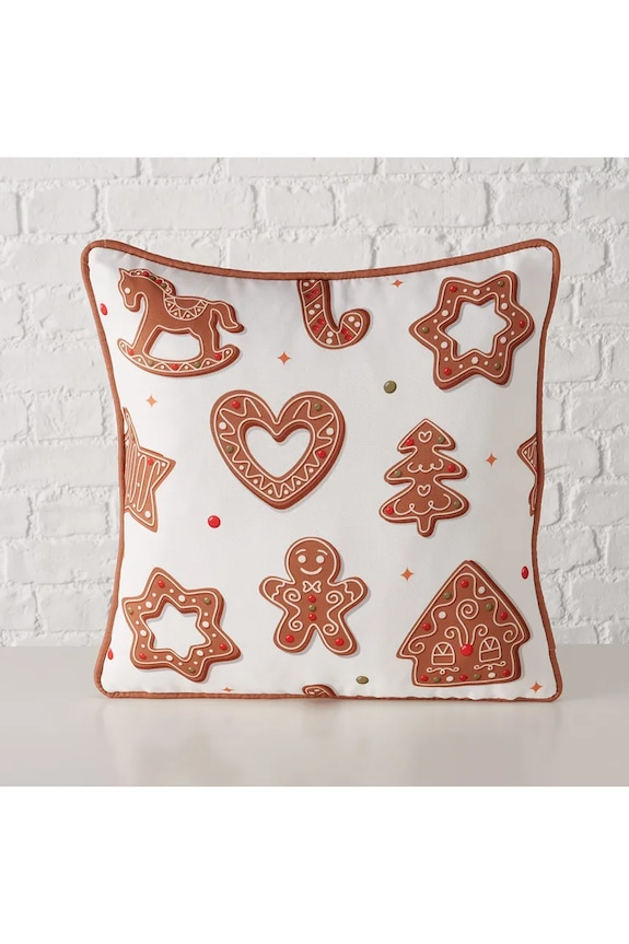 Božični dekorativni vzglavnik Boltze Ginger 45 x 45 cm 2059237 pisana AA00