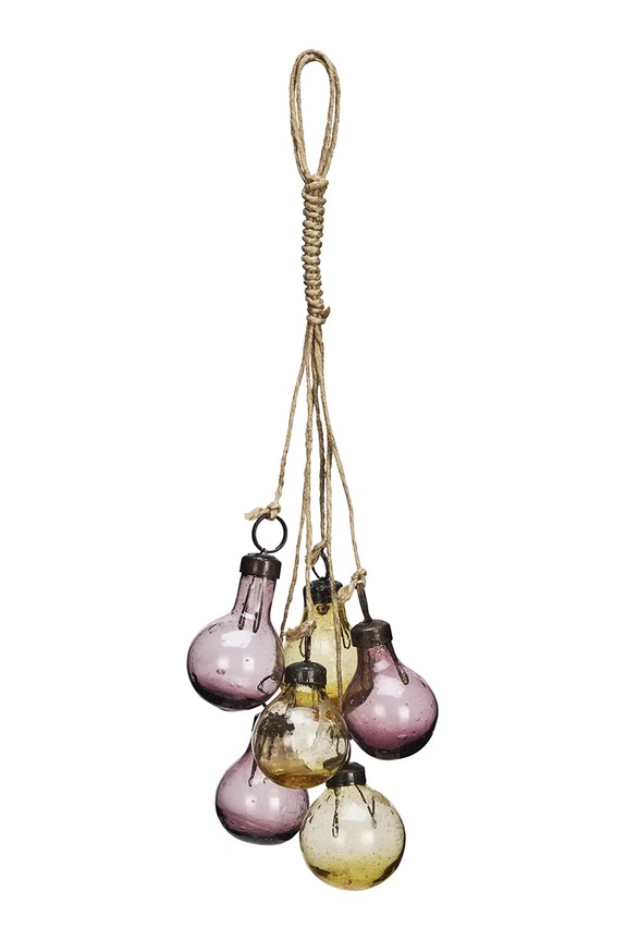 Závěsná vánoční dekorace Madam Stoltz 22 cm vícebarevná EV.29626