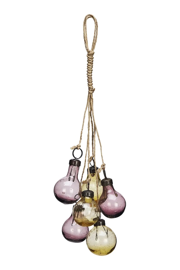 Závěsná vánoční dekorace Madam Stoltz 22 cm vícebarevná EV.29626