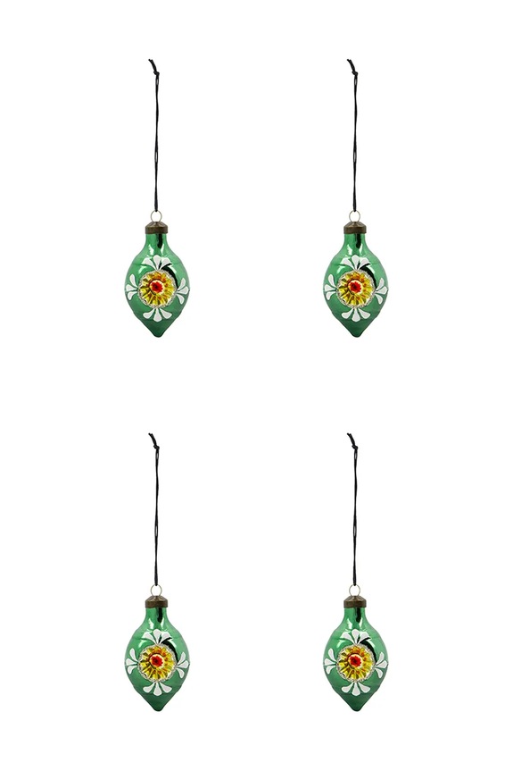 Set kuglica za bor House Doctor HDNostal 9,3 x 4,9 cm 4-pack šarena 206862208