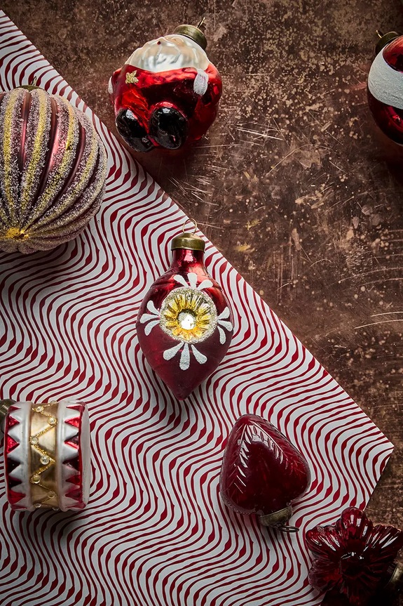 Set kuglica za bor House Doctor HDNostal 9,3 x 4,9 cm 4-pack šarena 206862196