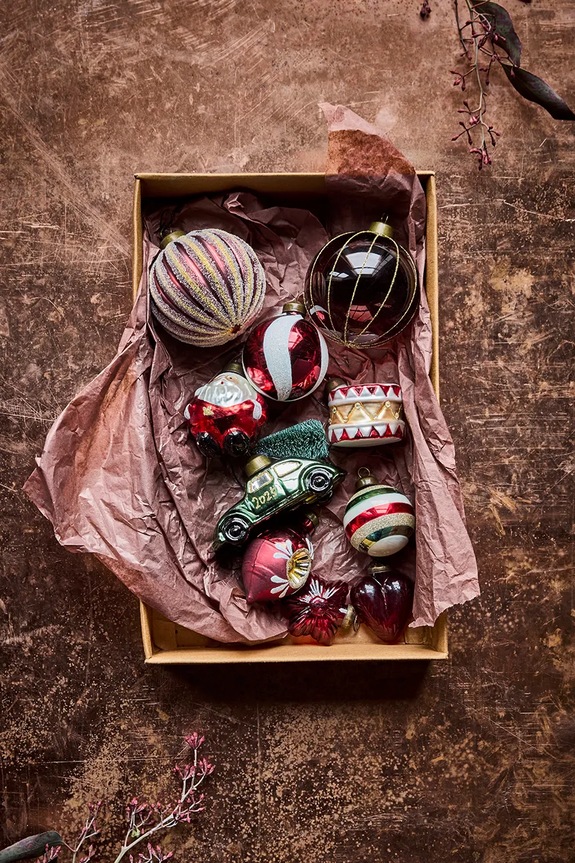 Set kuglica za bor House Doctor HDNostal 9,3 x 4,9 cm 4-pack 206862196 šarena