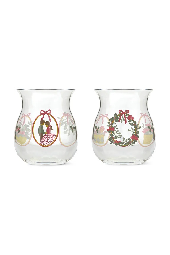 Dekoračný svietnik Holmegaard Holmegaard Christmas 7,5 x 7 cm 2-pak priesvitná 4800574