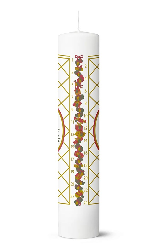 Holmegaard candela dell'avvento Christmas Advent 5 cm bianco 4800577