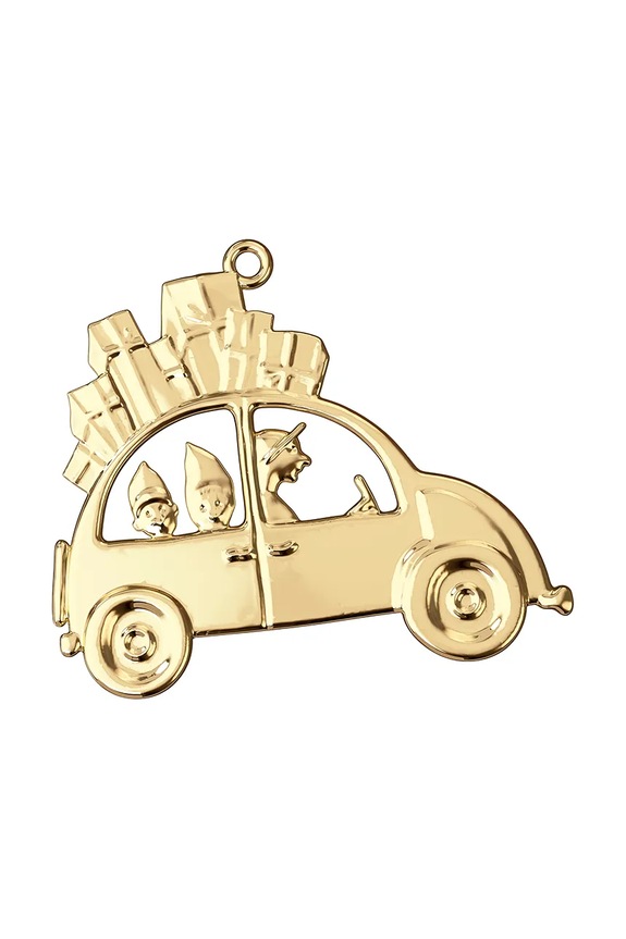 Rosendahl zawieszka dekoracyjna Christmas Car 9 x 6,5 cm 33102 żółty AA00