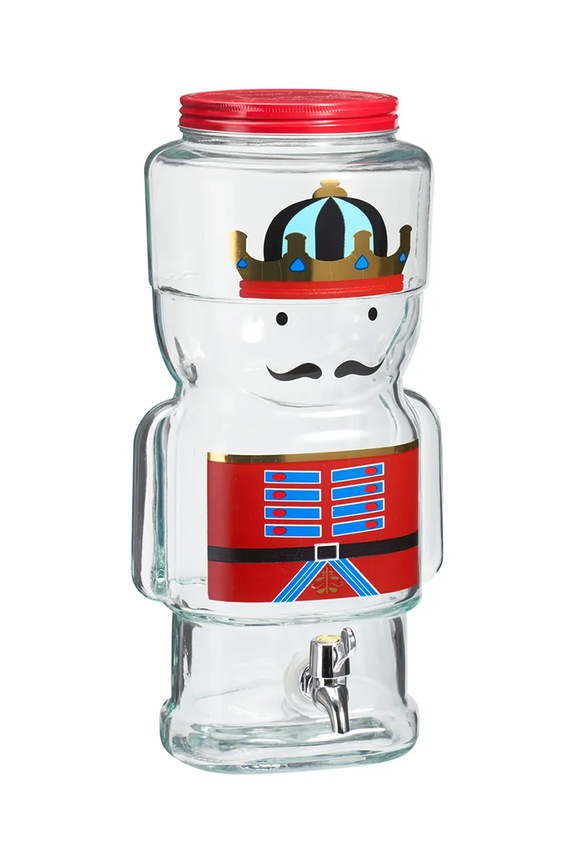 Affek Design dozator de apa cu capac și robinet rosu HV535663.SW