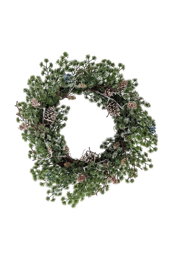 Bloomingville karácsonyi koszorú Cedar Wreath 50 x 11 cm zöld 82072345