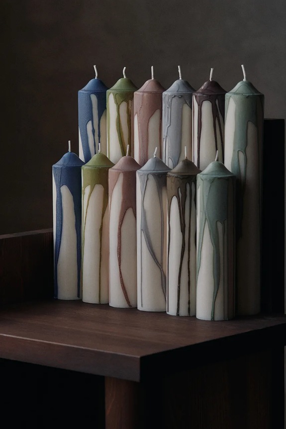 Декоративна свещ ferm LIVING 30 cm 1104271903 многоцветен AA00