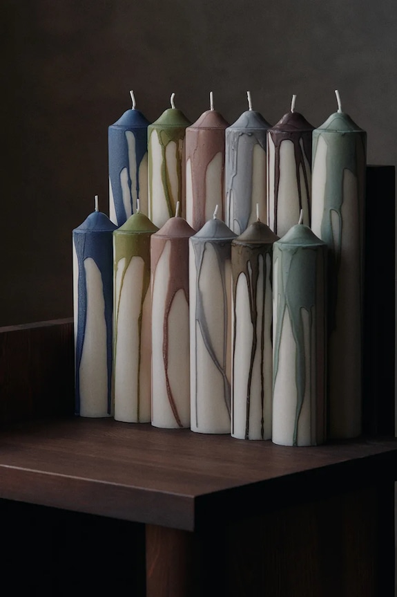 Декоративна свещ ferm LIVING 30 cm 1104271903 многоцветен AA00