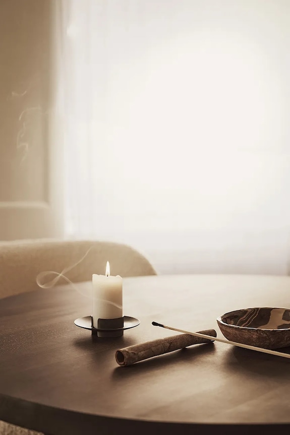 ferm LIVING świecznik dekoracyjny czarny 1104267455