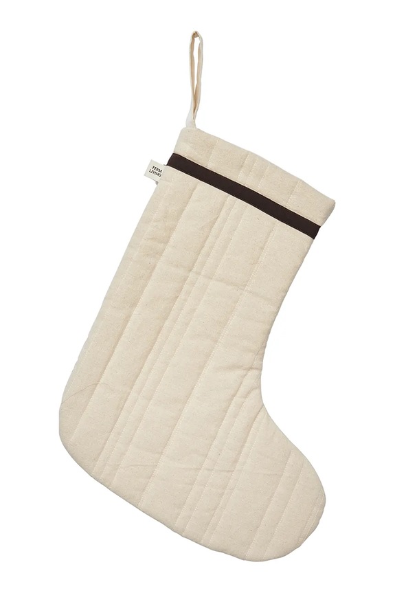 Рождественский носок ferm LIVING Vari Quilted 33 x 40 cm бежевый 1104271945