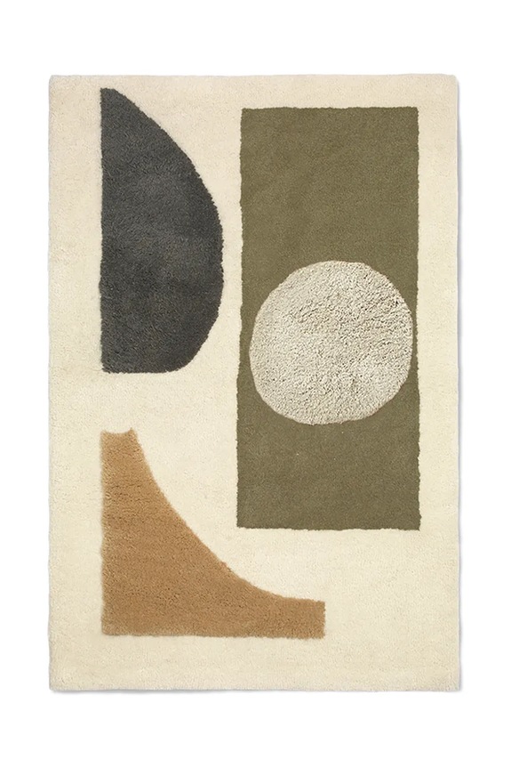 ferm LIVING dywan wełniany multicolor 1104269848