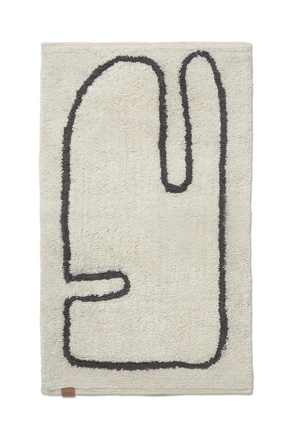 Ferm Living dywanik bawełniany Lay beżowy 1104267770