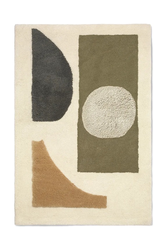 Вълнен килим ferm LIVING Bloco 80 x 120 cm многоцветен 1104269846