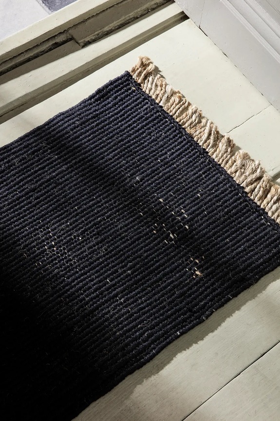 Χαλί ferm LIVING Block Mat 1104264784 μαύρο AA00