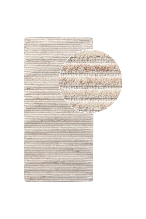 House Nordic gyapjú szőnyeg Mango 80 x 180 cm bézs 3981528