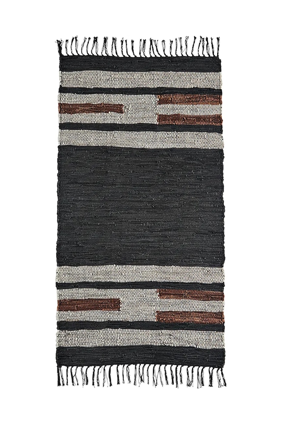 Madam Stoltz dywan 70 x 140 cm czarny CJ.7397714BL