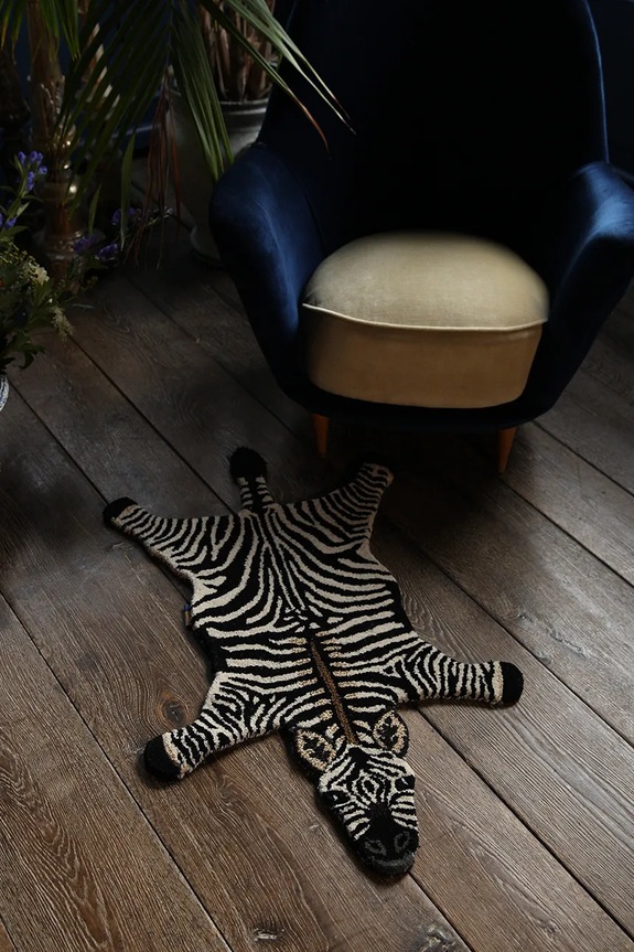 Doing Goods dywan wełniany Stripey Zebra 102 x 67 cm 1.45.10.073.900.3 multicolor