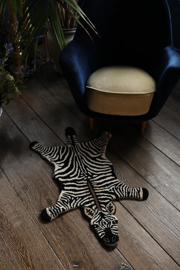 Doing Goods dywan wełniany Stripey Zebra 102 x 67 cm 1.45.10.073.900.3 multicolor