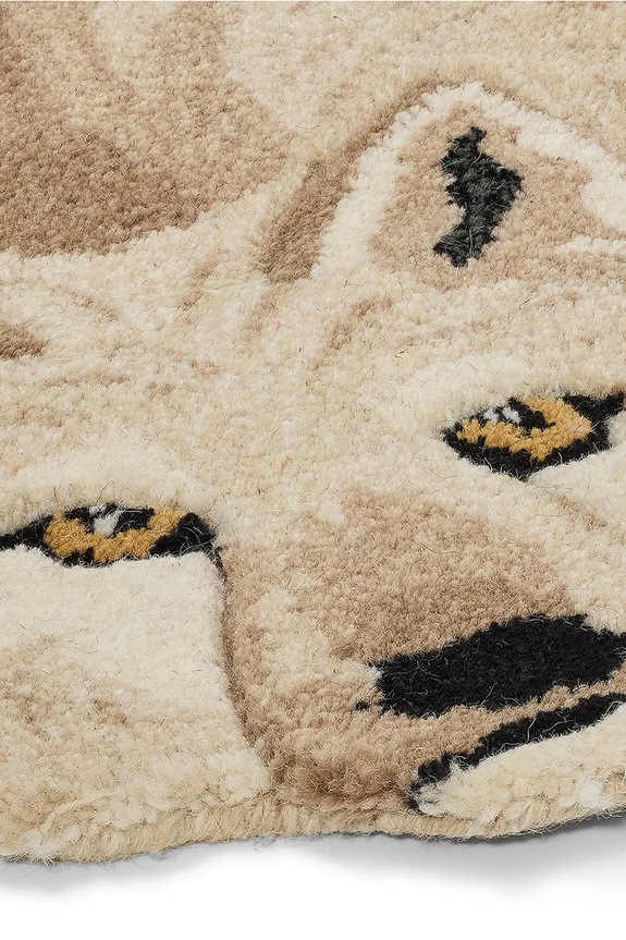 Σαλόνι και υπνοδωμάτιο Μάλλινο χαλί Doing Goods Woozy Wolf Rug Large 1.45.10.078.020.5 μπεζ
