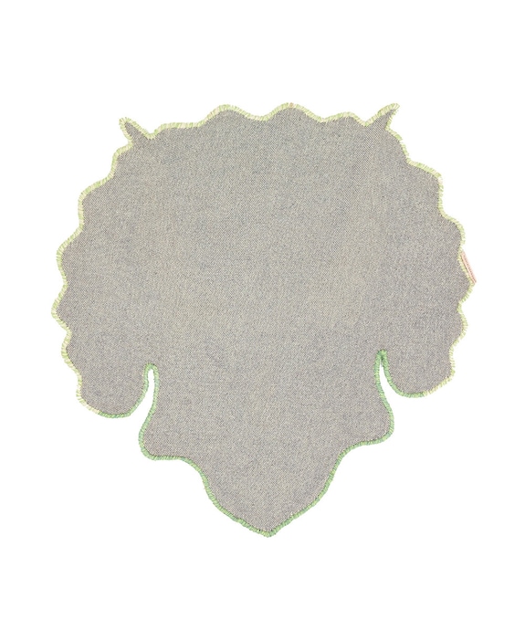 Doing Goods dywan wełniany Triceratop Head 95 x 91 cm 1.45.10.113.060.5 zielony AA00