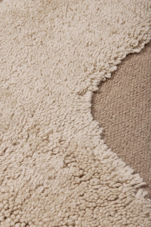 ferm LIVING dywan wełniany Alley Wool Rug 140 x 200 cm 1104266308 brązowy AA00