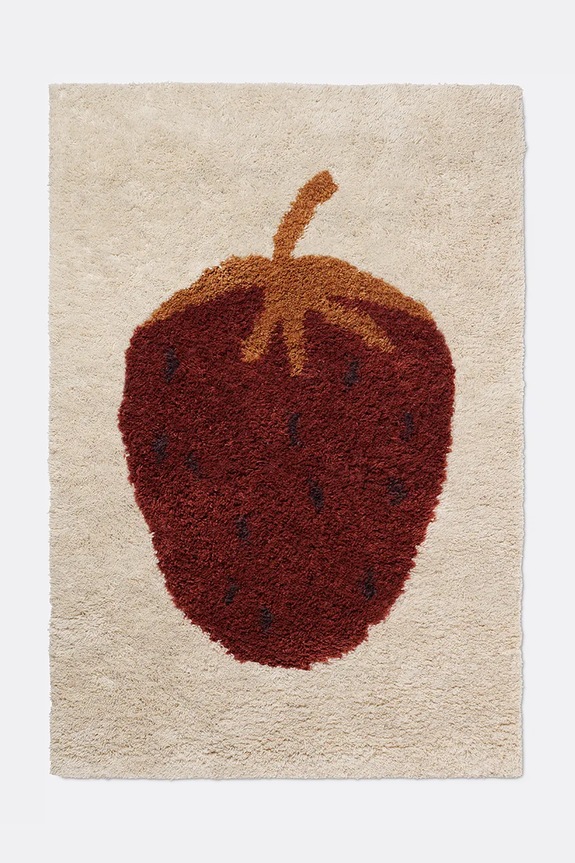 ferm LIVING dywan wełniany Fruiticana Tufted Rug L/80 x 120 cm multicolor 9070