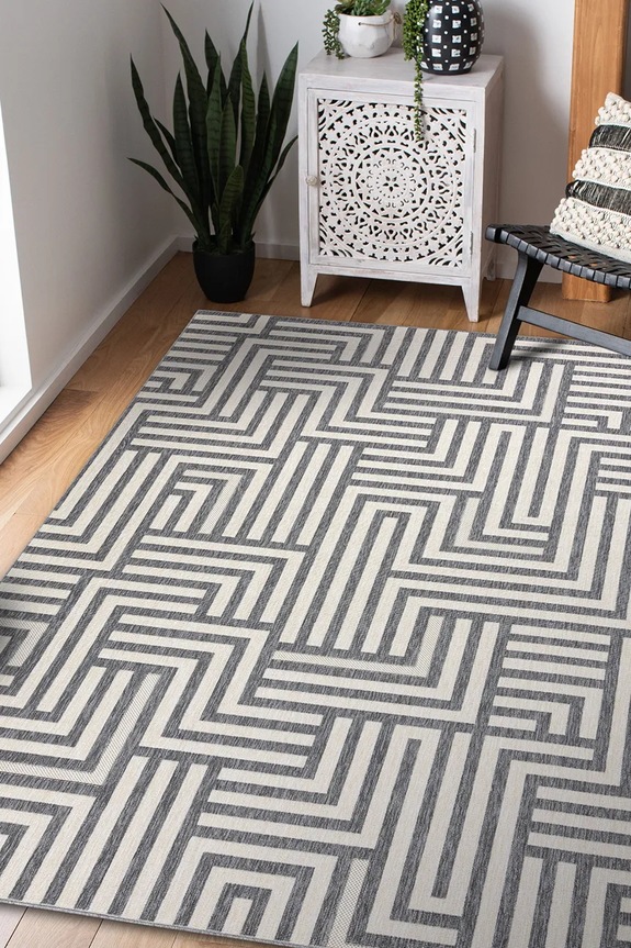 Dnevni boravak i spavaća soba Tepih 140008120 siva