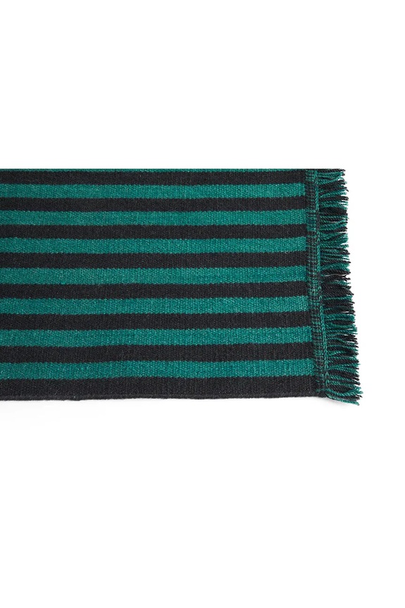 HAY dywanik wełniany Stripes and Stripes 52 x 95 cm AD855.B074.AB80 turkusowy AA00