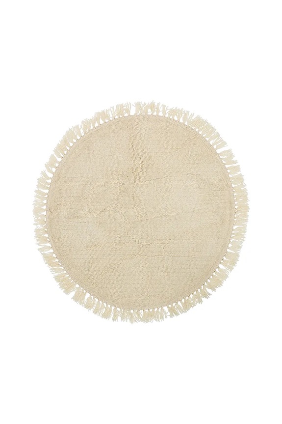 Volnena preproga Bloomingville Lenea O110 cm roza 32708249